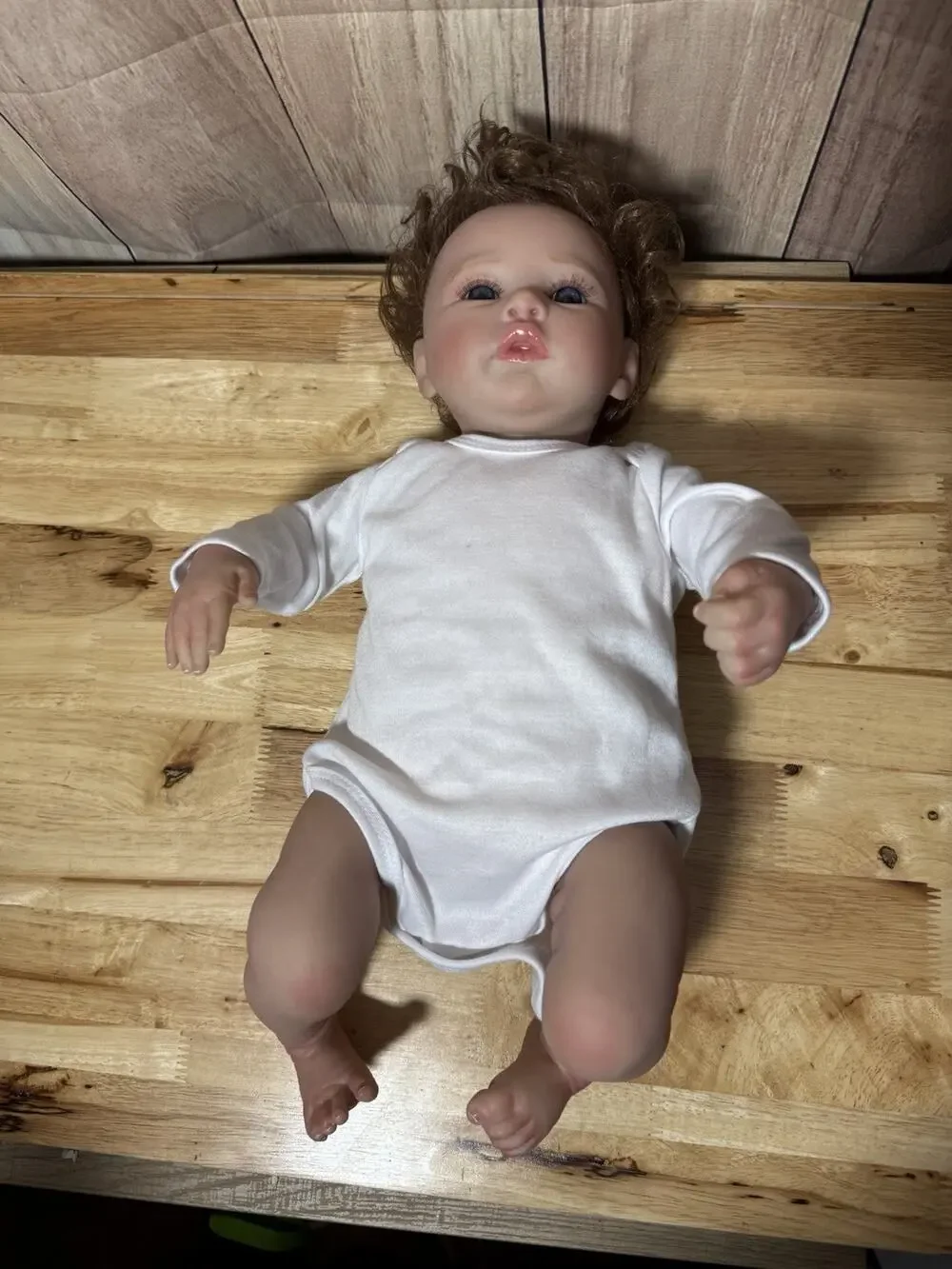 Realistic Baby Doll Silicone/Cloth 16”